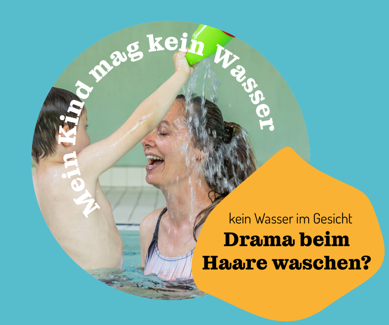 Mein Kind mag kein Wasser im Gesicht: Was bei Duschen und Haarewaschen helfen kann