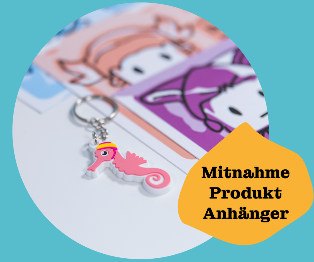 Seepferdchen Anhänger als Mitnahmeprodukt für den Einzelhandel
